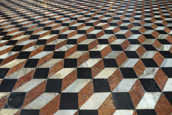 Floor mosaic in the Basilica of San Georgio Maggiore, San Georgio Maggiore, Venice, Venice, Italy