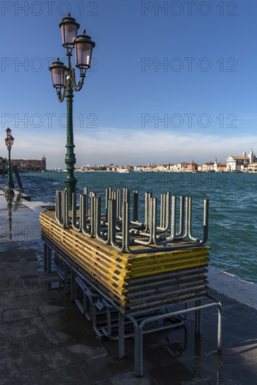 Stacked flood docks for the Aqua Ala in Venice, Veneto, Italy