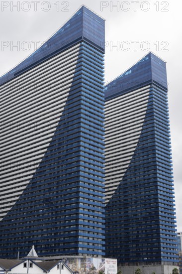 Batumi, Georgia. July 21st 2025. The Orbi City hotel and apartment buildings, in Batumi on the Black Sea coast of Georgia