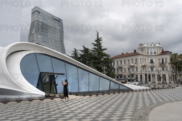 Batumi, Georgia. July 21st 2025. Modern and traditional architecture in the old part of Batumi near the port on the Black Sea coast of Georgia