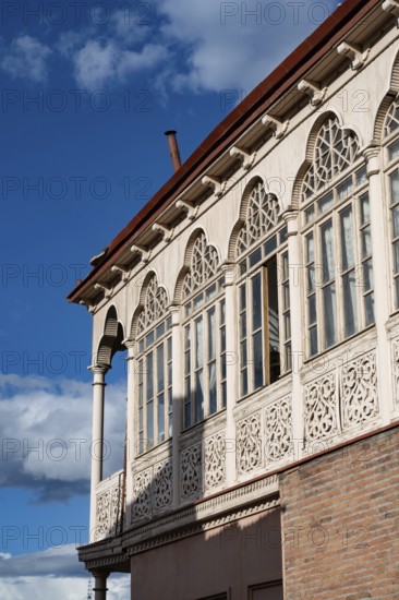 Tbilisi, Georgia. September 12th 2025. Beautiful restored traditional Georgian design houses in the Old Town, Tbilisi, Georgia