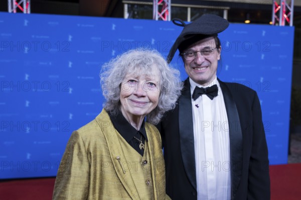 Ulrike Ottinger (director, screenwriter) and Alexander Dumreicher-Ivanceanu (Austrian film producer) on the red carpet in front of the premiere of the film Die Blutgräfin at the Berlinale in the Zoo Palast on 16.02.2026. The 76th Berlin International Film Festival will take place from 12 to 22 February 2026