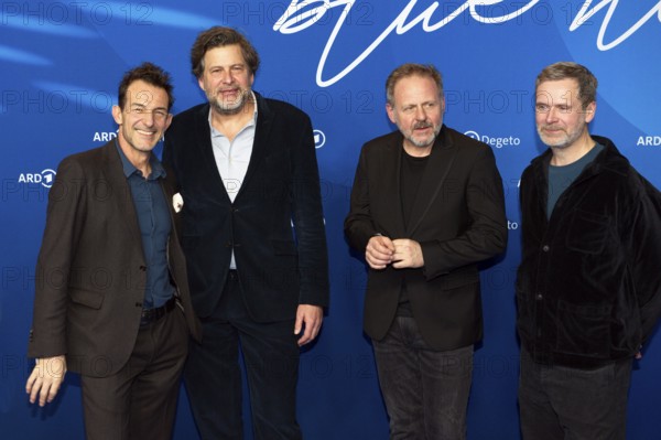 Hans-Werner Meyer, Hans Jochen Wagner, Samuel Finzi, Matthias Matschke, BLUE HOUR, Photo Call, Hotel Telegraph Office, Berlin, 13.02.2026