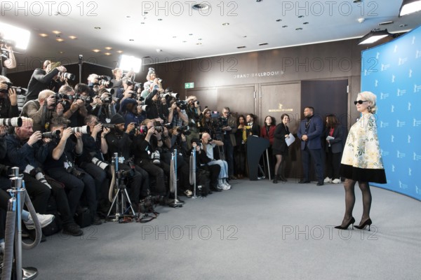 Pamela Anderson (actress) at a photocall for the film Rosebush Pruning at the Berlinale at the Hyatt Hotel Berlin Berlin on 14.02.2026. The 76th Berlin International Film Festival will take place from 12 to 22 February 2026