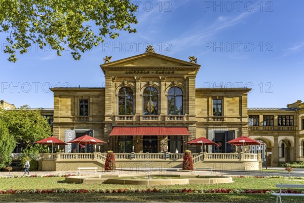 The Staatliche Spielbank Luitpold-Casino in Staatsbad Kissingen, Lower Franconia, Bavaria, Germany