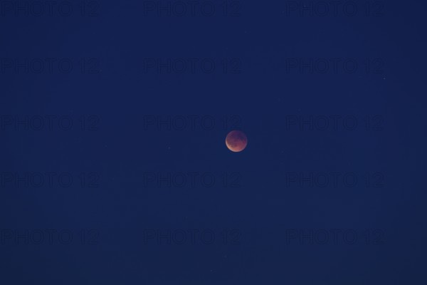 Lunar eclipse on 07.09.2025 over Dresden, Saxony, Germany