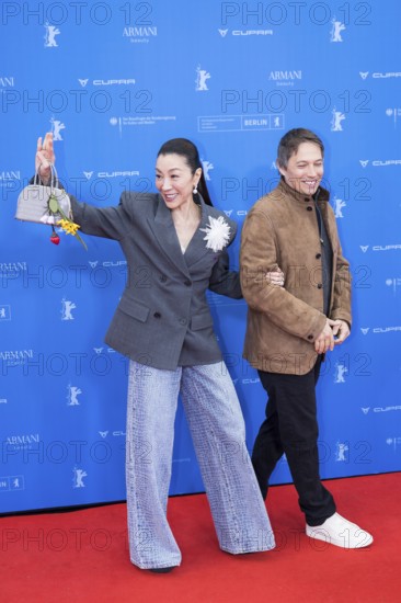 Michelle Yeoh and Sean Baker in front of the premiere of the film Everything Everywhere All At Once at the Berlinale at Berlin's Zoo Palast on 13.02.2026. The 76th Berlin International Film Festival will take place from February 12 to 22, 2026