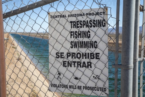 Buckeye, Arizona - The Central Arizona Project canal brings Colorado River water to the desert of Arizona. But drought in the western U.S. has made the continued supply of water less certain