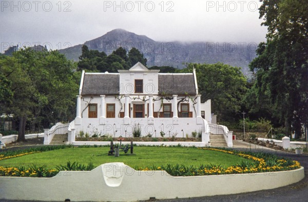 Dutch colonial architecture of historic Tokai Manor House, Tokai suburb of Cape Town, South Africa, Africa 1979