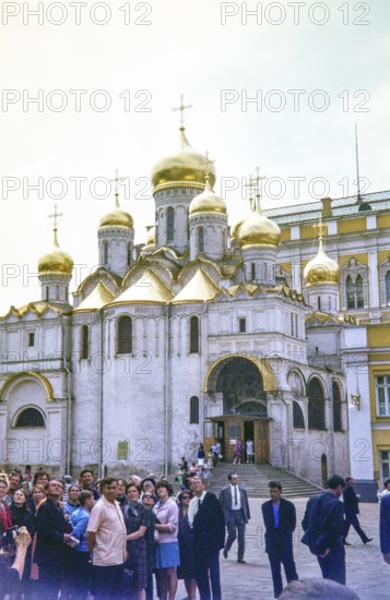 Cathedral of the Annunciation built between 1484 and 1489, Cathedral Square, part of the Kremlin, Moscow, Russia, photographed 1971