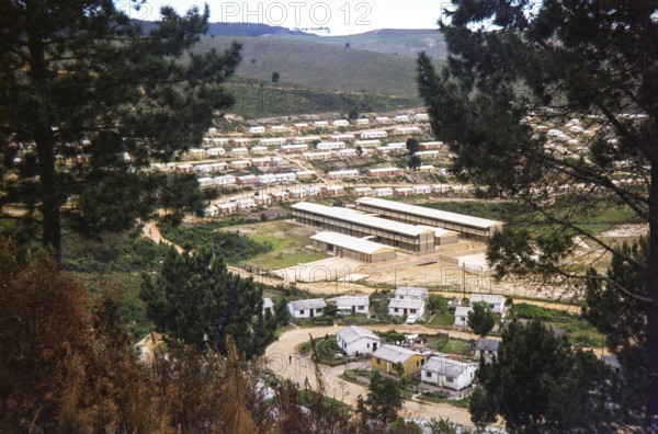 Erica township (or location), an area of mass housing development located in the hilly region near Knysna or Plettenberg Bay in the Western Cape of South Africa
