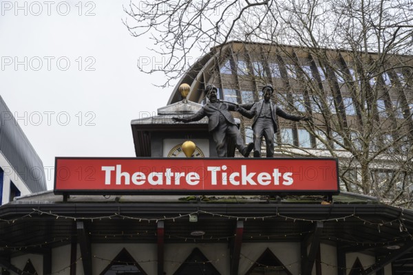 London, UK. January 29th 2025. The Lodge Leicester Square Box Office theatre ticket booth selling tickets to West End musicals, plays and concerts, London, UK
