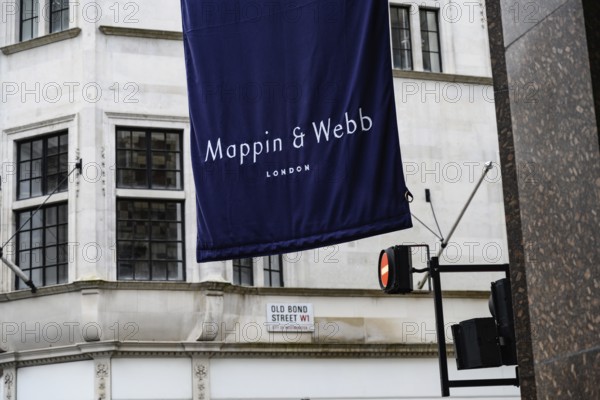 London, UK. January 29th 2025. Mappin and Web, luxury jewellery and watch store on the corner of Old Bond Street and Piccadilly in the West End of London, UK