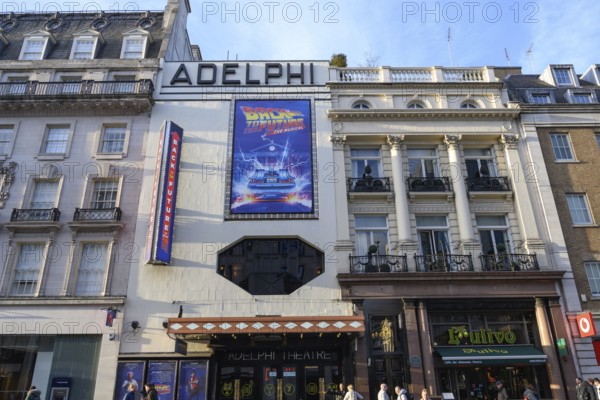 London, UK. January 29th 2025. Back to the Future: The Musical adapted from the 1985 film Back to the Future being performed at the Adelphi Theatre, The Strand, London, UK