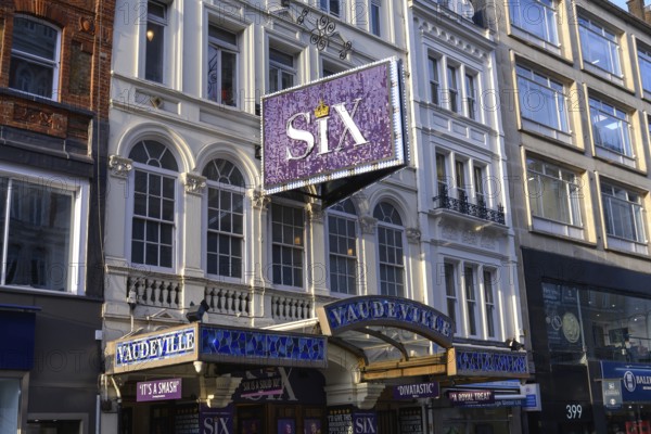 London, UK. January 29th 2025. Six The Musical is the story of Henry VII's wives being performed at The Vaudeville Theatre, The Strand, West End, London, UK