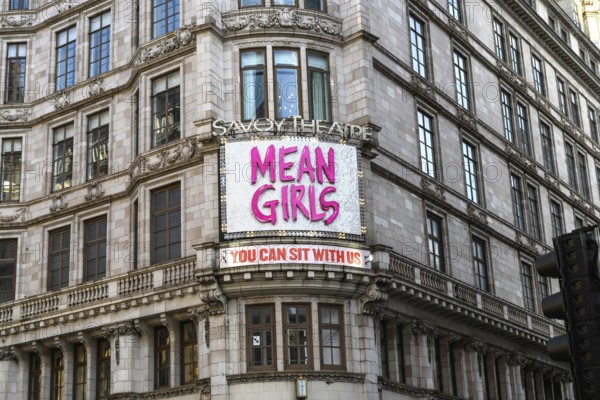London, UK. January 29th 2025. Mean Girls is a rock musical with a book by Tina Fey showing at The Savoy Theatre, a West End theatre in the Strand in the City of Westminster, London