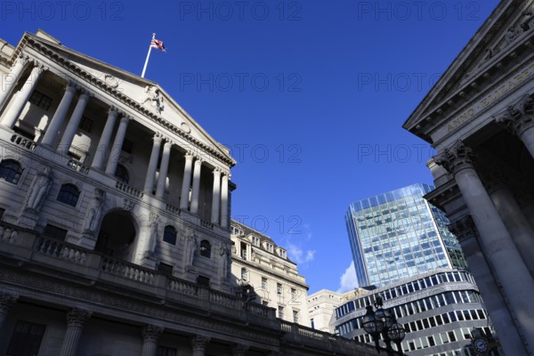 London, UK. January 29th 2025. The Bank of England is the central bank of the United Kingdom and the model on which most modern central banks have been based, Threadneedle St, City of London, London