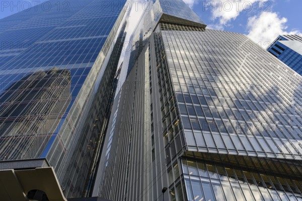 British high rise office buildings in the city of London financial district, centre of the UK banking and finance industry