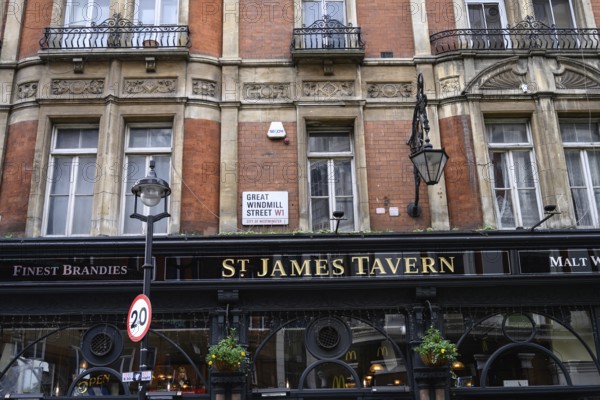 London, UK. January 30th 2025. St James Tavern, Great Windmill Street, London. A traditional pub found near Piccadilly Circus in the West End of the British capital