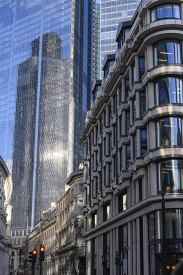 London, UK. January 29th 2025. Famous Threadneedle Street in the City of London, England, between Bishopsgate at its northeast and Bank junction in the southwest. It is one of nine streets that converge at Bank