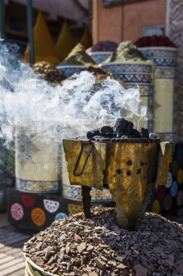Spices and incense shop, Souk, Marrakech, Morocco