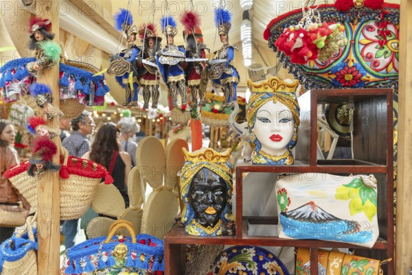 Street market, Catania, Catania province, Sicily, Italy