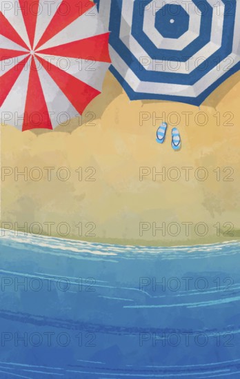 Beach day illustration