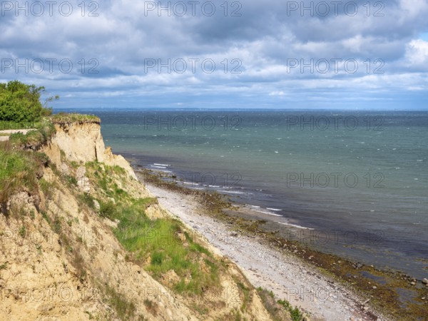 View of the cliffs and the Baltic Sea, Boltenhagen, Mecklenburg-Western Pomerania, Germany