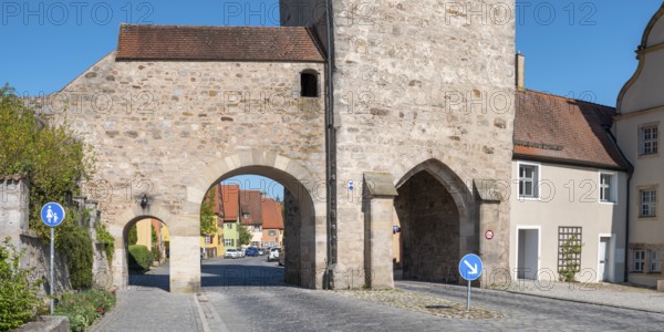 Das Nördlinger Tor, Dinkelsbühl, Ansbach District, Middle Franconia, Bavaria, Germany