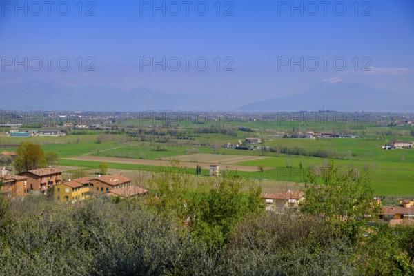 View from Solferino, Colli Mantovani, Lombardy, Province of Brescia, Italy