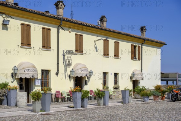 Restaurant, Solferino, Colli Mantovani, Lombardy, Province of Brescia, Italy