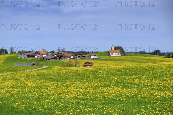 Filialkirche St. Anna, Kirchthal bei Seeg, Ostallgäu, Swabia, Bavaria, Germany