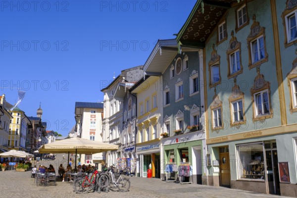 Marktstraße, Altstadt, Bad Tölz, Upper Bavaria, Bavaria, Germany