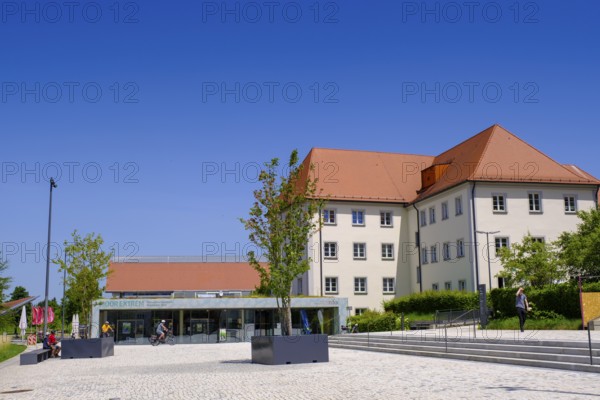 Former monastery, Wurzacher Ried Nature Conservation Center, Wurzacher Ach, Bad Wurzach, Upper Swabia, Swabia, Baden-Württemberg, Germany
