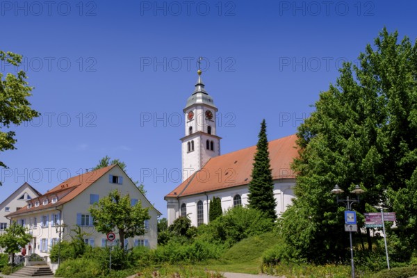 St. Verena Parish Church, Bad Wurzach, Upper Swabia, Swabia, Baden-Württemberg, Germany