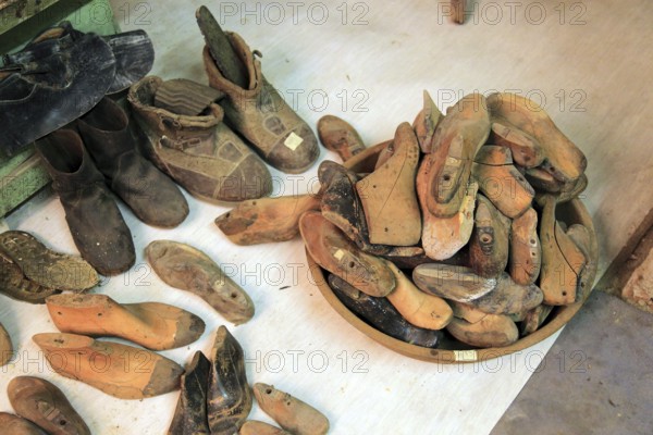 Museo della Civiltà Contadina, farmer's museum, shoemaker's workshop, La Rocca, Novellara Castle, Emilia-Romagna, Italy