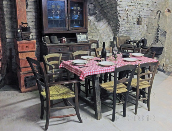 Museo della Civilta Contadina, Farmers' Museum, La Rocca, Novellara Castle, Emilia-Romagna, Italy