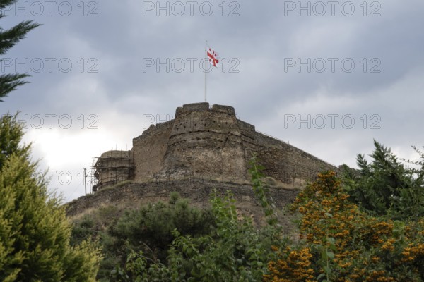 Gori, Georgia. September 9th 2025. Gori Fortress, a medieval citadel in Georgia, situated above the city of Gori on a rocky hill