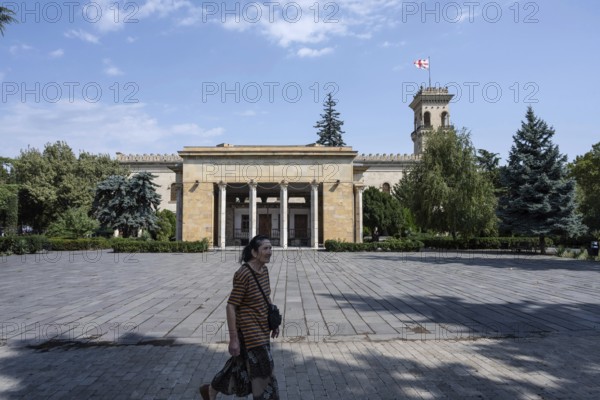 Gori, Georgia. September 9th 2025. The exterior of the house where former Soviet leader Joseph Stalin was born, now preserved and located in front of the Stalin Museum, Stalin Park, Gori, Georgia