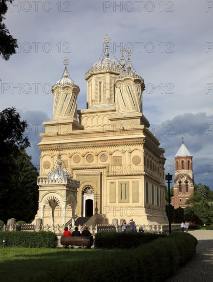 Curtea de Arges monastery and cathedral, one of the most famous pilgrimage sites in the country, Wallachia, Romania