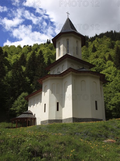 Sfantul Ilie Paltinul Monastery, Holy Prophet Elias Paltinul Monastery, Manastirea Sfântul Prooroc Ilie, a Romanian Orthodox monastery near Piscul Negru right on the famous Transfagarasan high road in Romania