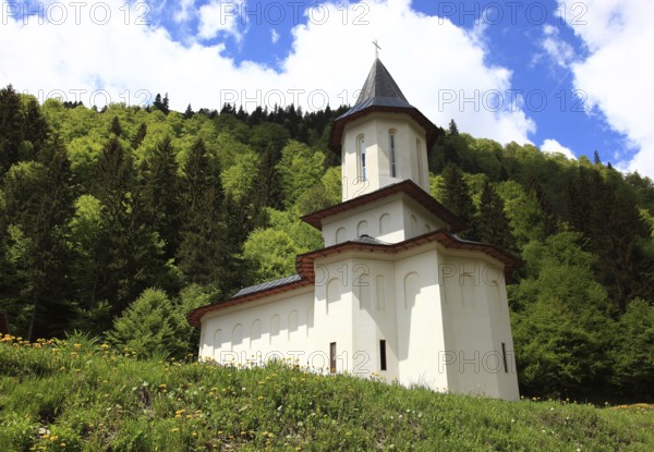 Sfantul Ilie Paltinul Monastery, Holy Prophet Elias Paltinul Monastery, Manastirea Sfântul Prooroc Ilie, a Romanian Orthodox monastery near Piscul Negru right on the famous Transfagarasan high road in Romania