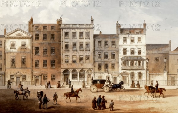 Pall Mall, 1830, a street in the City of Westminster, London, England, United Kingdom