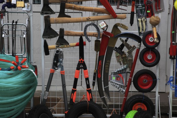 Handicraft market, equipment and spare parts for the garden, Sibiu, Transylvania, Romania