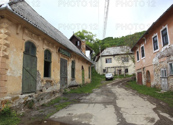 Rosia Montana mining village, Goldbach, historically important community known for its ancient Roman gold mines and the long-standing conflict over a planned open-cast mining project, Verespatak Hungarian, municipality in Alba County in Transylvania, Romania