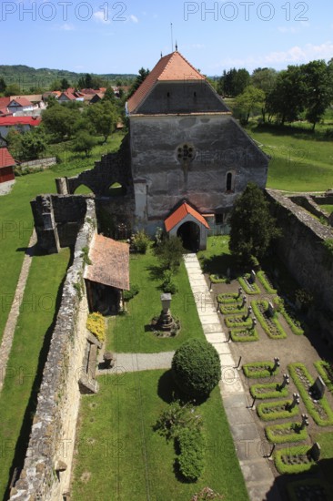 Former Cistercian monastery Carta, Kerz, founded in the 12th century by Cistercian monks and is one of the oldest religious monuments in the region, Sibiu County, Transylvania, Romania