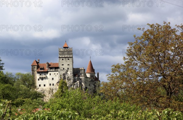 Bran Castle, also known as Törzburg, in Transylvania, Romania. It is famous as Dracula's Castle and one of the country's main attractions