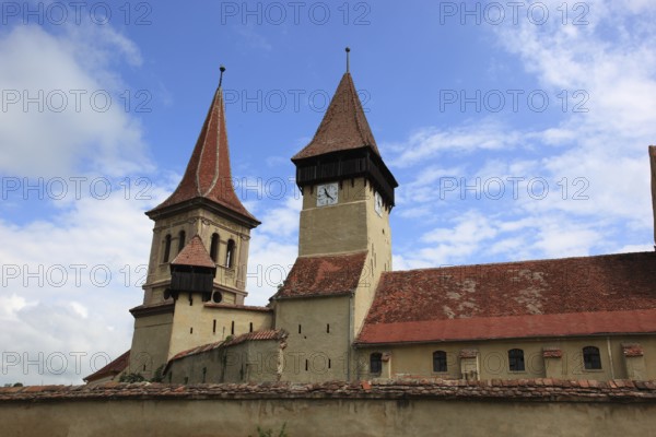 The fortified church of Seica Mica, German Kleinschelken, a community in Sibiu County in Transylvania, Romania