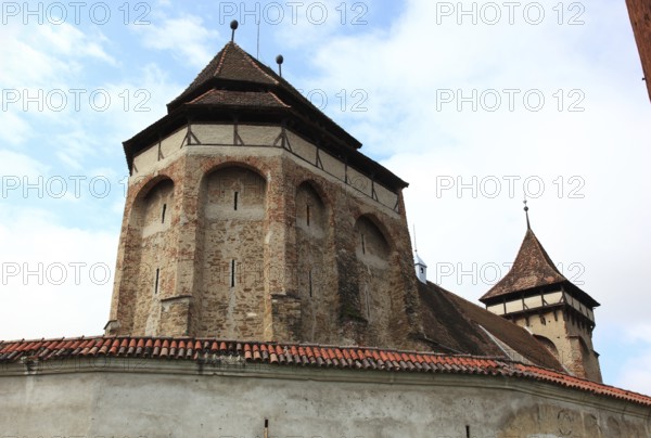 Fortified church of the fortified church of Valea Viilo, German wormhole, a community in Sibiu district in Transylvania, UNESCO World Heritage Site, Romania