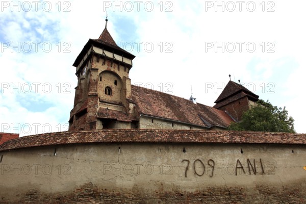 Fortified church of the fortified church of Valea Viilo, German Wurmloch, a community in Sibiu County in Transylvania, Romania